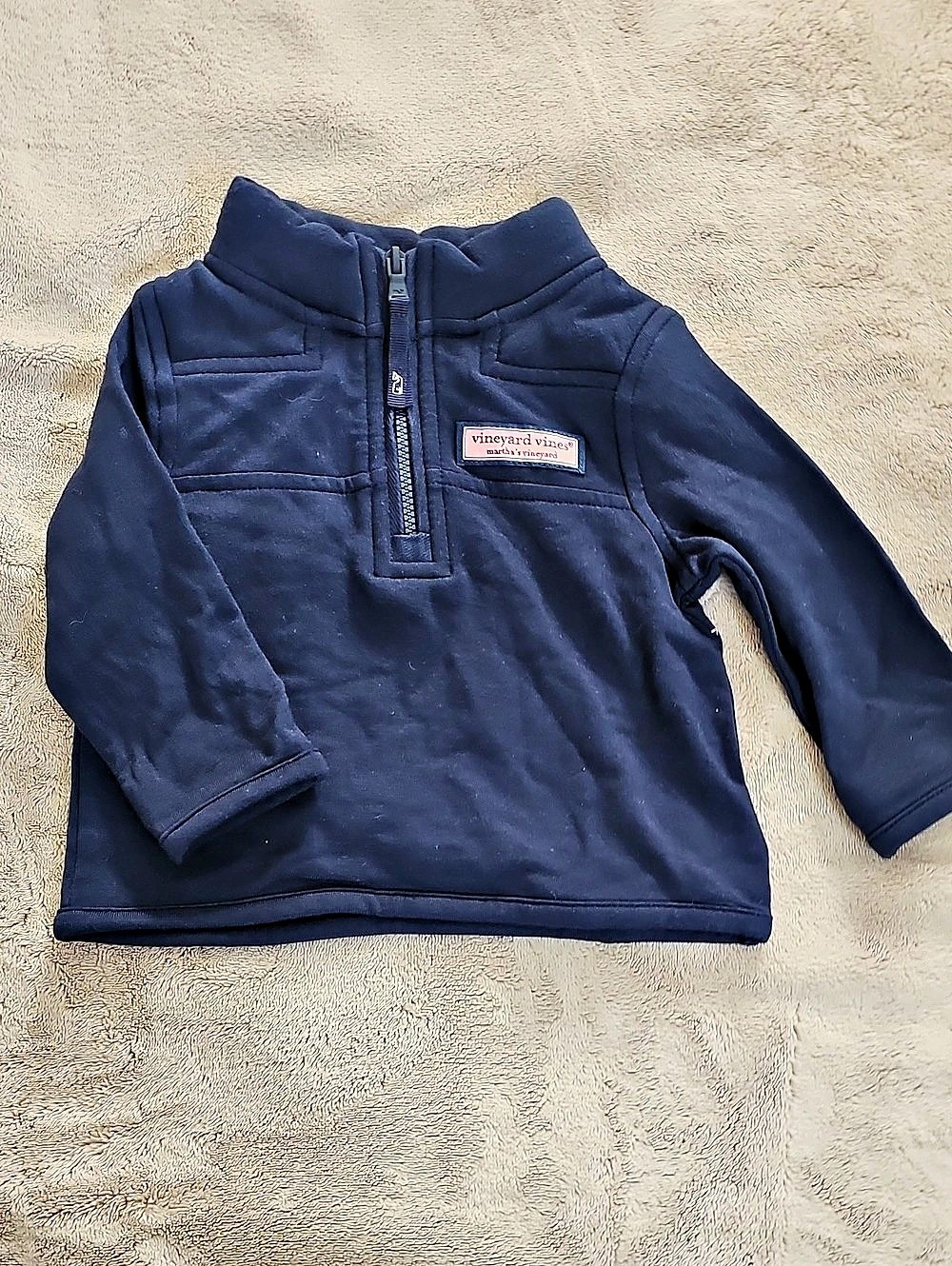 vineyard vines Baby Half-Zip Pullover Blue 0-3M